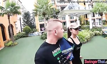 Busty Thai Wife Gives Deep Throat Blowjob