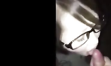 Japanese MILF Gives a Deepthroat Blowjob and Takes a Cumshot