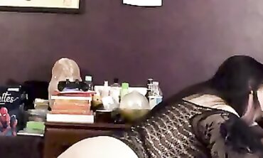 Honey Plus-Size Succubus Gives Interracial Blowjob