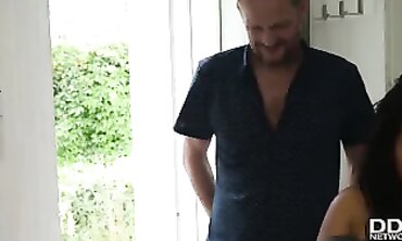 French Stud Nails the Busty Hispanic MILF Next Door