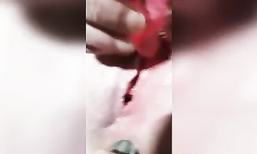 Katrina's Powerful Anal Squirt and Pee Session