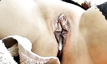 Close-Up Creampie on a Busty Russian MILF