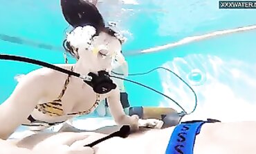 Eva Sasalka and Jason Get Wet in an Underwater Hardcore Session