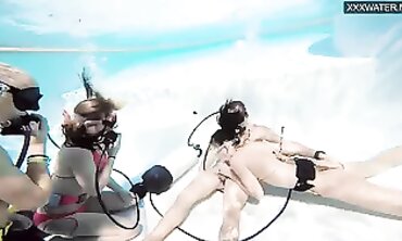 Eva Sasalka and Jason Get Wet in an Underwater Hardcore Session