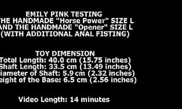 Emily Pink Fisted With Huge Handmade Pony Intensity Size L