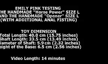 Emily Pink Fisted With Huge Handmade Pony Intensity Size L