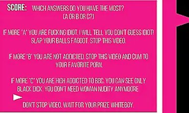 Interracial BBC Addiction Test for White Boy