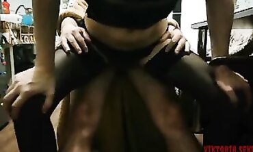 Neighbors in Stockings Get Pounded
