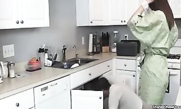 Busty Housewife Charlee Chase Calls The Plumber For A Hot Kitchen Fuck
