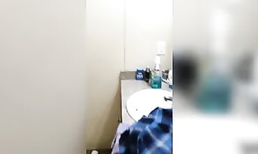 Solo MILF Cleans Her Vulva Before Random Action