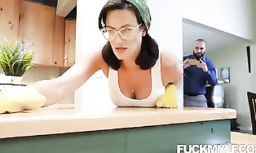 Penny Barber: Petite Maid Hardcore Blowjob & Cowgirl
