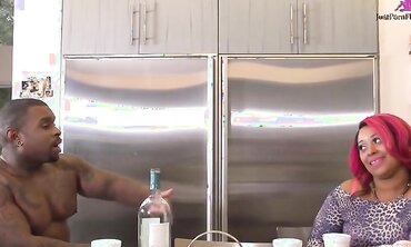Bunz Forever Shakes Her Phat Ass and Rico Strong Drills Her Tight Ebony Pussy
