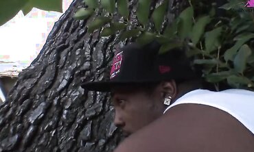 Dirty Girl Services a Big Black Cock