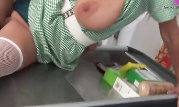 Sharon Pink And Wendy Wonders Use Their Big Tits To Lure In Customers