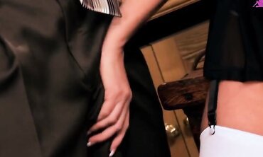High Heels, Facial Cumshot, Nylons/Pantyhose, Big Boobs