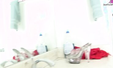 Black Girl Gets Fucked in Bathroom
