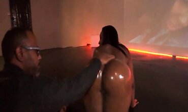 Horny Ebony Lesbians Fuck with a Strapon