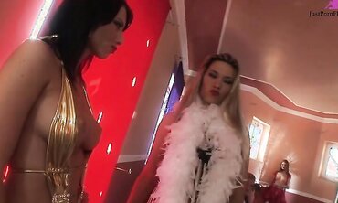 Cherry Jul And Regina Ice Get Fucked In Their Asses By A Pair Of Dudes