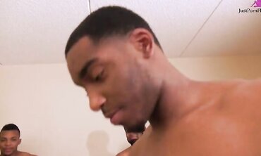 Sexy Ebony Babe Sucks Hard Cock