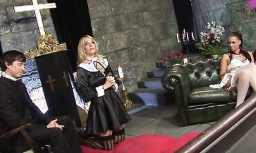 Jordan Kingsley, Tammie Lee, And Stacey Saran Are Horny Nuns