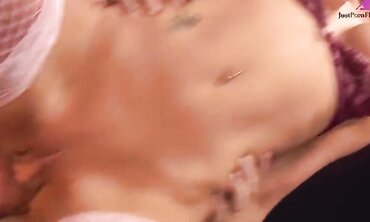Threesome, High Heels, Shaved Pussy, Big Boobs, Natural Tits, Cream Pie, Facial Cumshot, Tattooes/Piercings, Nylons/Pantyhose