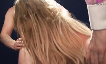 Threesome, High Heels, Shaved Pussy, Big Boobs, Natural Tits, Cream Pie, Facial Cumshot, Tattooes/Piercings, Nylons/Pantyhose