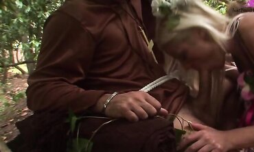 Suzie Best And Valerie Pearl Have Wild Group Sex In Their Magic Garden