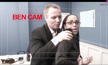 Jasmine And Romana Get Interviewed By Two Men And Have Foursome Sex