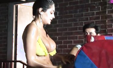 After A 4 Way With Kit And Kat Lee, Cindy Behr Gets To Swallow The Cum