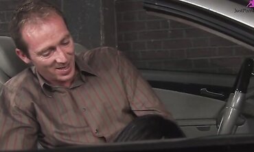 Romana Ryder Hugs The Hood Of His Sports Car As He Takes Her Pussy