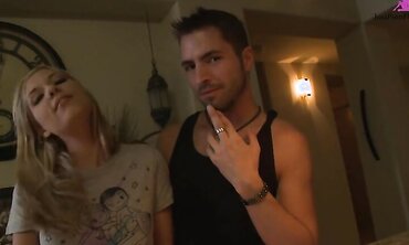 18-Year-Old Blonde Nicole Ray Gets It On With Her Well Hung Boyfriend