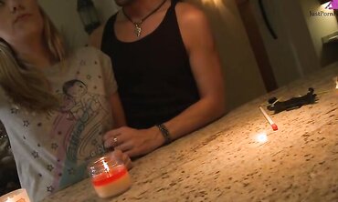 18-Year-Old Blonde Nicole Ray Gets It On With Her Well Hung Boyfriend