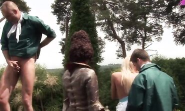 Jodi James and Stacey Saran Cosplay Cunts Getting Fucked Two At A Time By Strangers