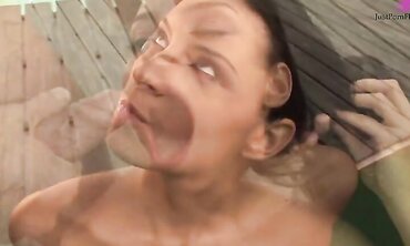 Lucy Belle Gangbanged Outside With Double Penetration And Facial Cumshot