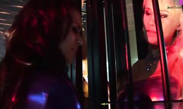 Eva Angelina Has Hot Orgies In Her Neon Dungeon