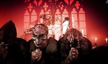 The Sex Addicts Get Their Pussies Stretched By Hooded Men