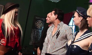 Amy Azurra And Stacey Saran Lead An All Star Cast For Some Group Sex Fun