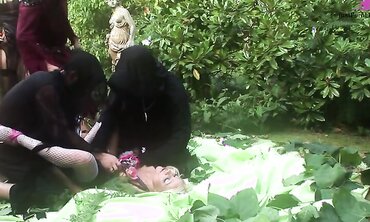 Cindy Behr, Michelle Thorne And Starr Perform During A Six-Way Sex Scene