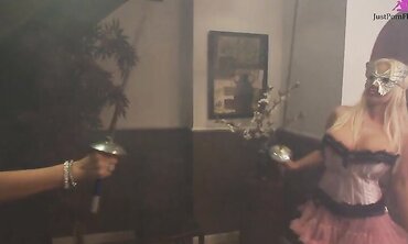 High Heels, Shaved Pussy, Facial Cumshot, Natural Tits, Nylons/Pantyhose, Threesome, Tattooes/Piercings, Big Boobs