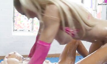 Ass Eating, Lesbian, Big Boobs, Shaved Pussy
