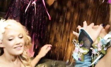 Dressed As Fairies, Lou Lou, Cindy Behr And Charley Attwell Fuck