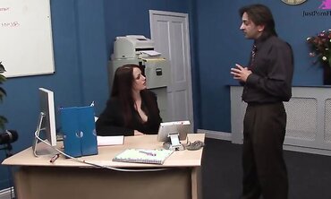 Sasha Rose Drains His Dick After An Office Quickie