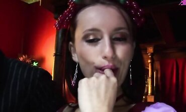 A Few Amazing Girls Share A Cock In The Bar And Get Each Other Off Too