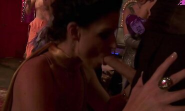 Pornstars In A Hot Orgy Group Sex Scene Takes Place In The 1920's