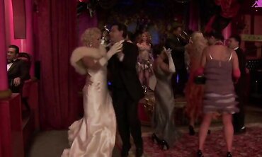 Pornstars In A Hot Orgy Group Sex Scene Takes Place In The 1920's