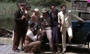 Bobbi Starr, Dylan Ryder, Julia Ann And Natasha Marley Outdoor Orgy