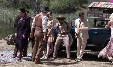 Bobbi Starr, Dylan Ryder, Julia Ann And Natasha Marley Outdoor Orgy