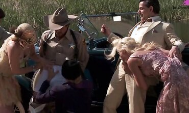 Bobbi Starr, Dylan Ryder, Julia Ann And Natasha Marley Outdoor Orgy