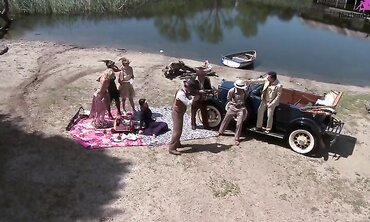 Bobbi Starr, Dylan Ryder, Julia Ann And Natasha Marley Outdoor Orgy
