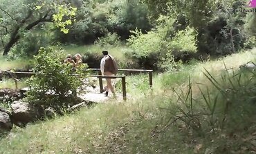 Madelyn Marie And Natasha Marley In A Hot Outdoor Threesome